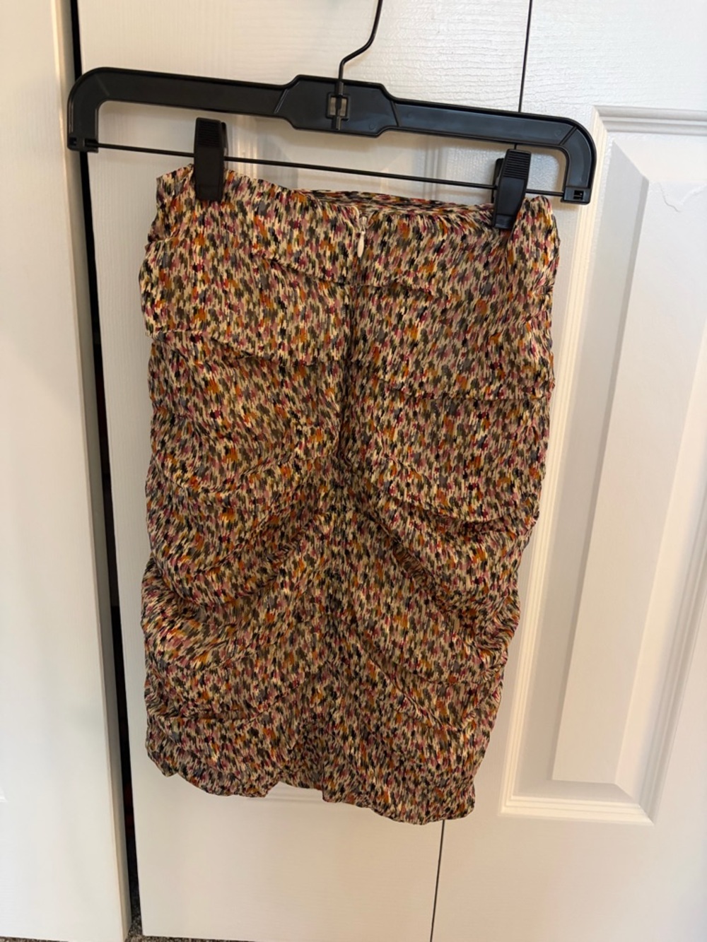 ba&sh Multicolor Tweed Tie-Waist Mini Skirt with Pink Accents - Picture 4 of 5